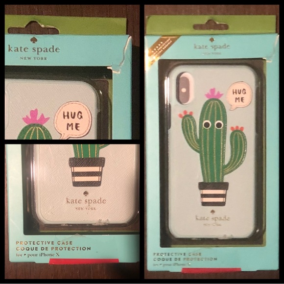KSNY Cactus Hug Me iPhone 10 x Protective Phone Case w/box - Picture 13 of 16